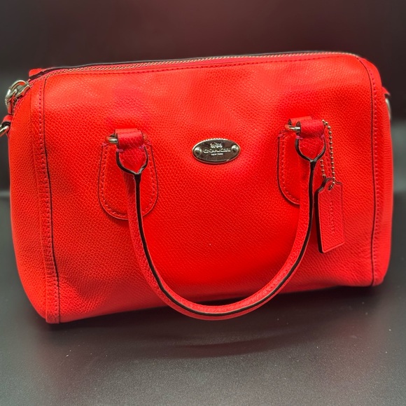 Coach neon pink purse - Picture 1 of 4